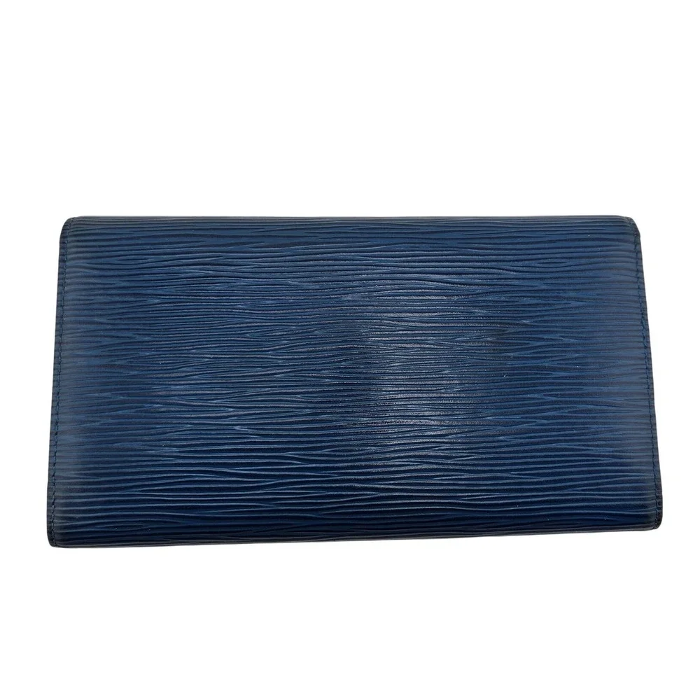 Louis Vuitton Toledo Blue Epi Leather Portefeuille International Wallet CA0939